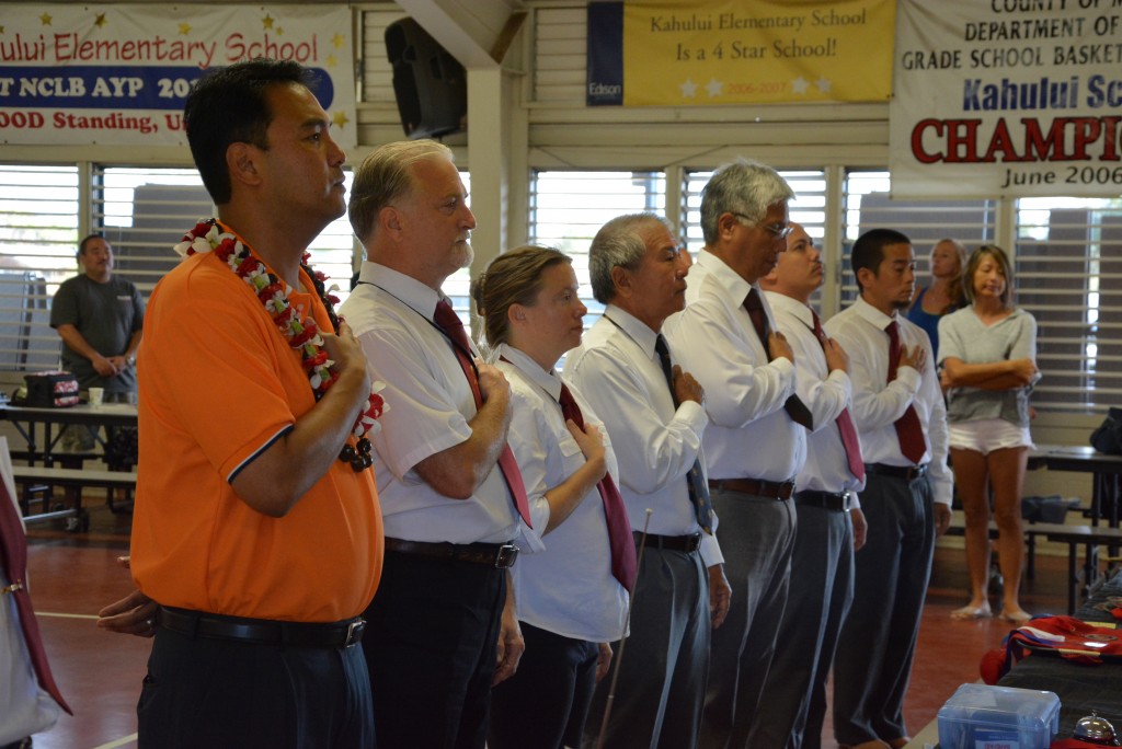 Councilmember Don Guzman with the tournament officials